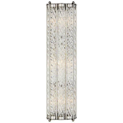 Eaton Three Light Wall Sconce in Polished Nickel