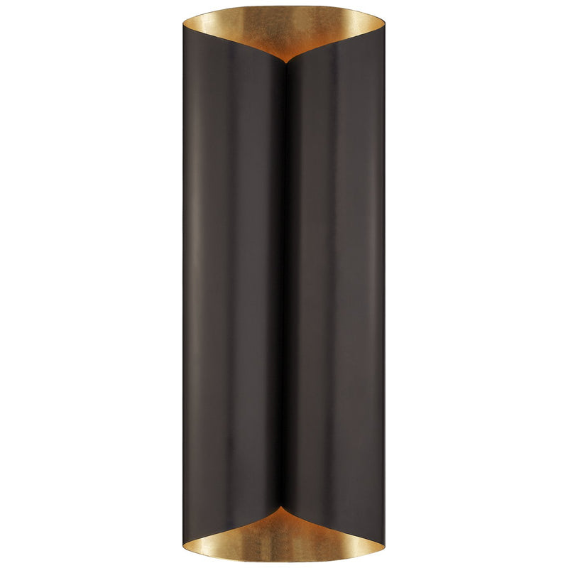 Selfoss Large 4-Light Wall Sconce in Bronze and Gild