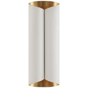Selfoss Large 4-Light Wall Sconce in Plaster White and Gild