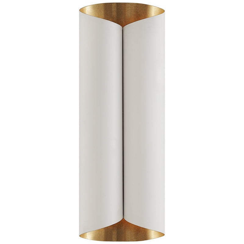 Selfoss Large 4-Light Wall Sconce in Plaster White and Gild