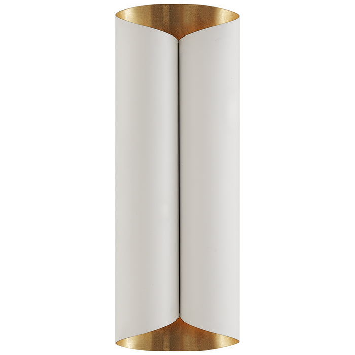 Selfoss Four Light Wall Sconce in Plaster White and Gild