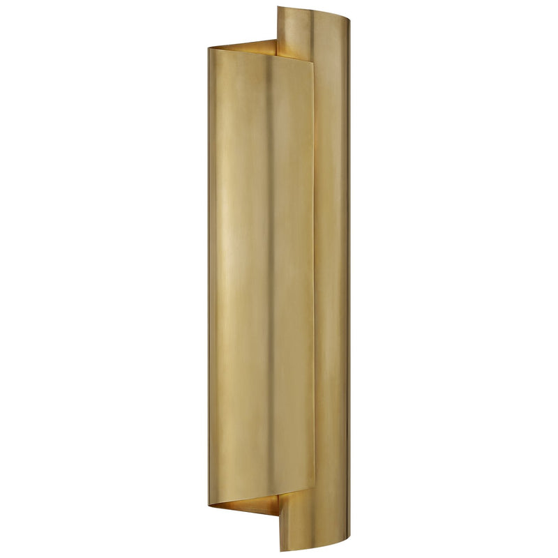 Iva Large Wrapped 3-Light Wall Sconce in Hand-Rubbed Antique Brass
