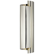 Iva Large Wrapped 3-Light Wall Sconce in Polished Nickel
