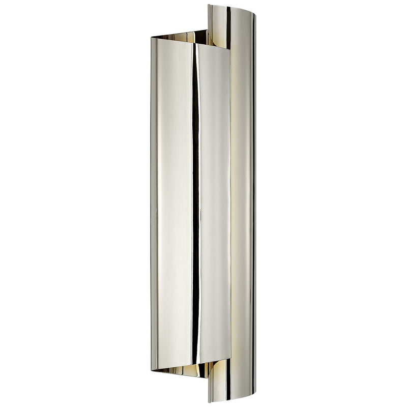 Iva Large Wrapped 3-Light Wall Sconce in Polished Nickel