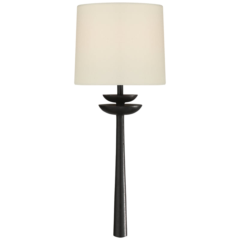 Beaumont One Light Wall Sconce in Aged Iron