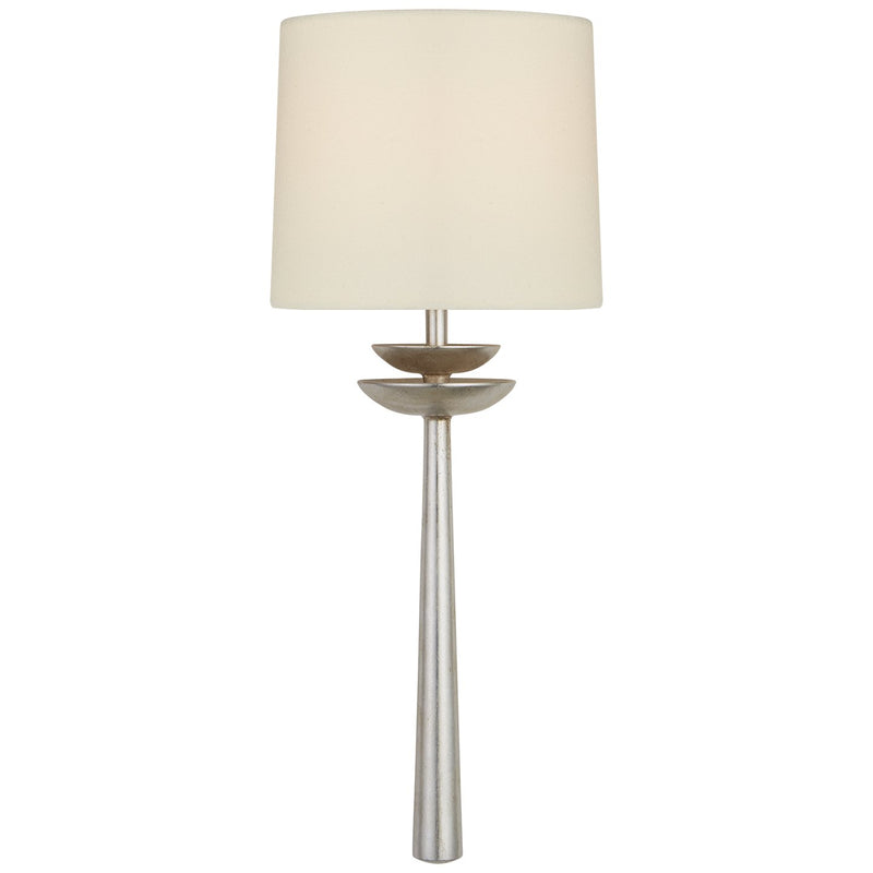 Beaumont Medium Tail Wall Sconce in Burnished Silver Leaf