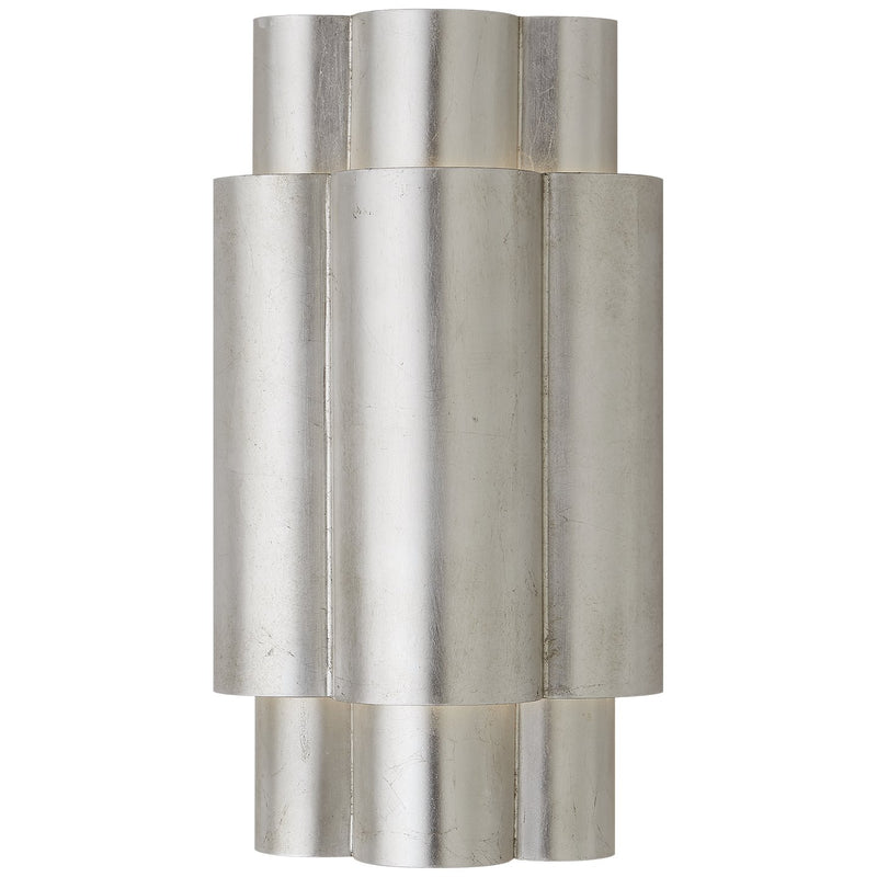 Arabelle Medium 2-Light Wall Sconce in Burnished Silver Leaf