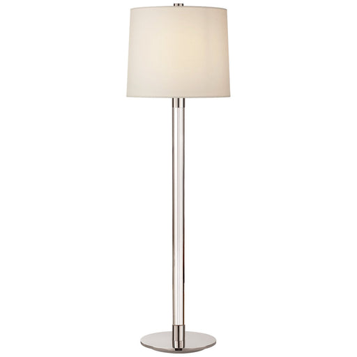 Riga Buffet Table Lamp in Crystal and Polished Nickel