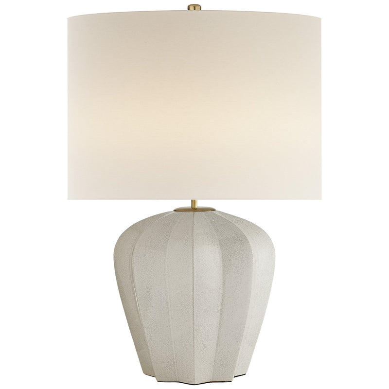 Pierrepont Medium Table Lamp in Bone Craquelure
