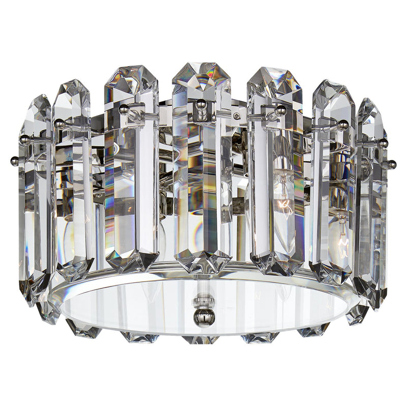 Bonnington Small 4-Light Flush Mount in Polished Nickel