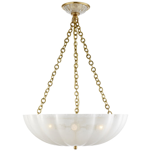 Rosehill Four Light Chandelier in Hand-Rubbed Antique Brass