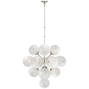 Cristol 17 Light Chandelier in Polished Nickel