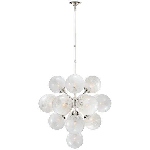 Cristol 17 Light Chandelier in Polished Nickel