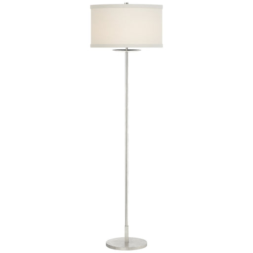 Walker Medium Floor Lamp in Burnished Silver Leaf