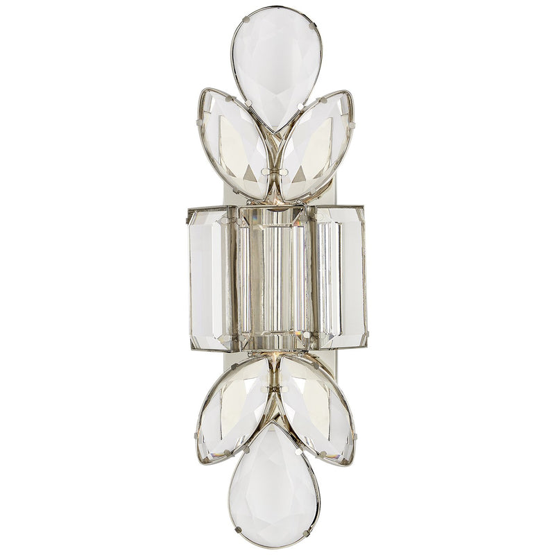 Lloyd Large Jeweled 2-Light Wall Sconce in Polished Nickel