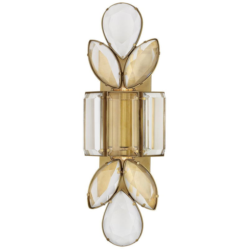Lloyd Large Jeweled 2-Light Wall Sconce in Soft Brass