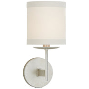 Walker Small Wall Sconce in Burnished Silver Leaf