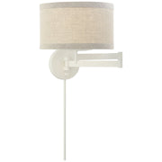 Walker Swing Arm Wall Lamp in Light Cream