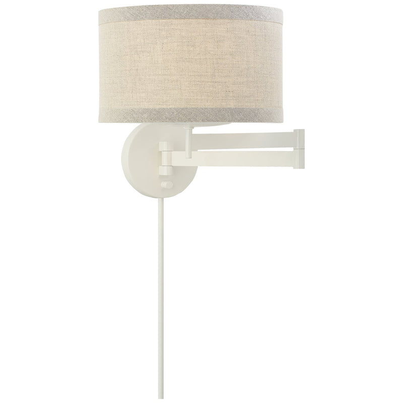 Walker Swing Arm Wall Lamp in Light Cream
