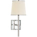 Bradford One Light Wall Sconce in Polished Nickel and Mirror