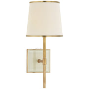 Bradford Medium Bath Sconce in Soft Brass and Cream