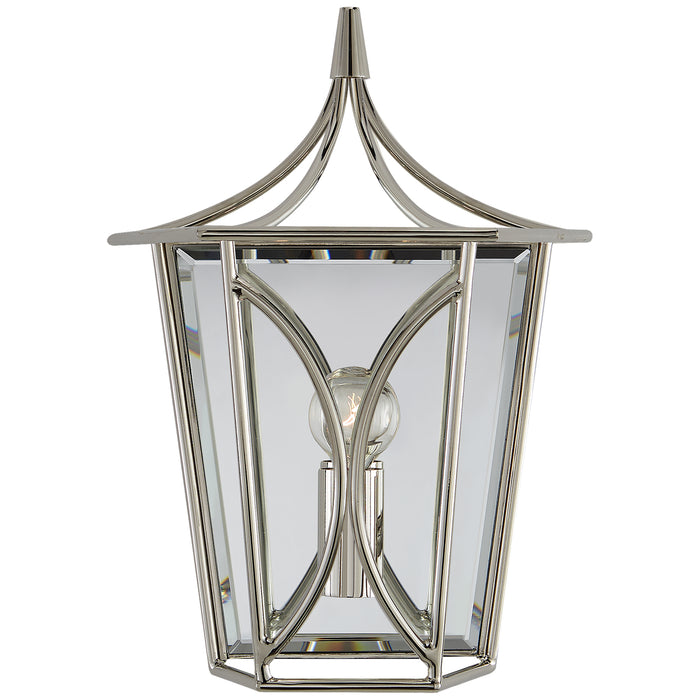 Cavanagh One Light Wall Sconce in Polished Nickel