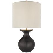 Albie One Light Desk Lamp in Metallic Black