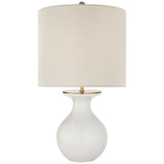 Albie One Light Desk Lamp in New White