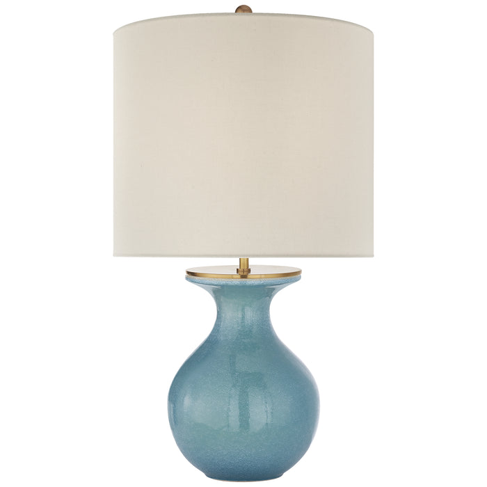 Albie One Light Desk Lamp in Sandy Turquoise