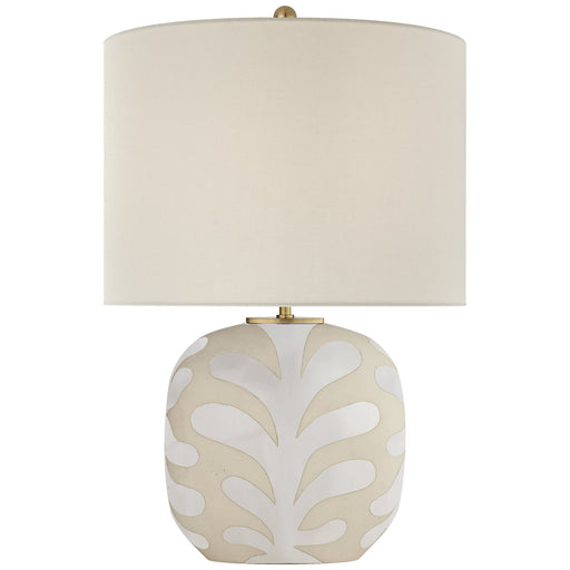 Parkwood Medium Table Lamp in Natural Bisque and New White