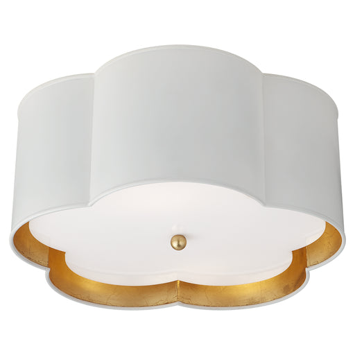 Bryce Two Light Flush Mount in Plaster White