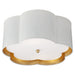 Bryce Two Light Flush Mount in Plaster White