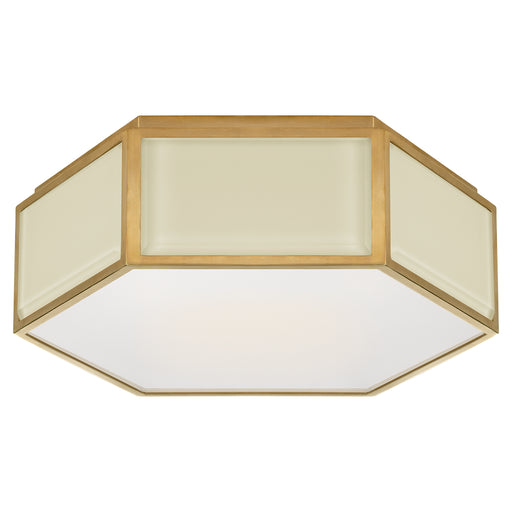 Bradford Two Light Flush Mount in Cream and Soft Brass