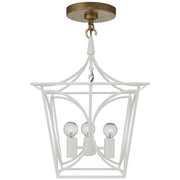Cavanagh Mini 4-Light Lantern Pendant in Light Cream