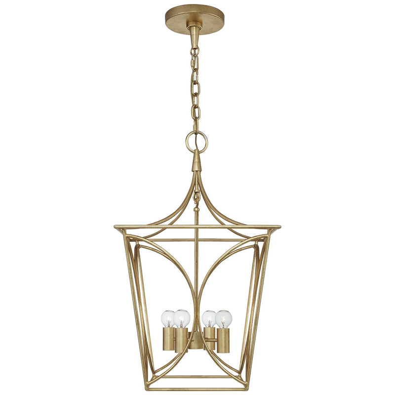 Cavanagh Small 4-Light Lantern Pendant in Gild