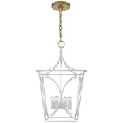 Cavanagh Small 4-Light Lantern Pendant in Light Cream