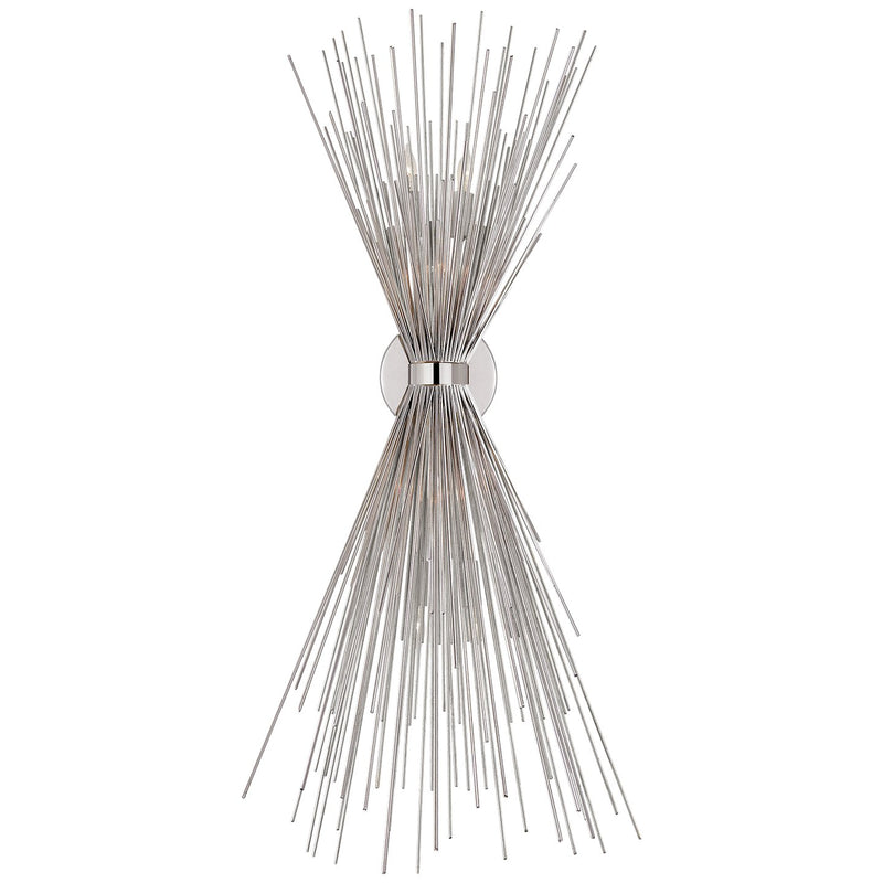 Strada Large 6-Light Wall Sconce in Polished Nickel