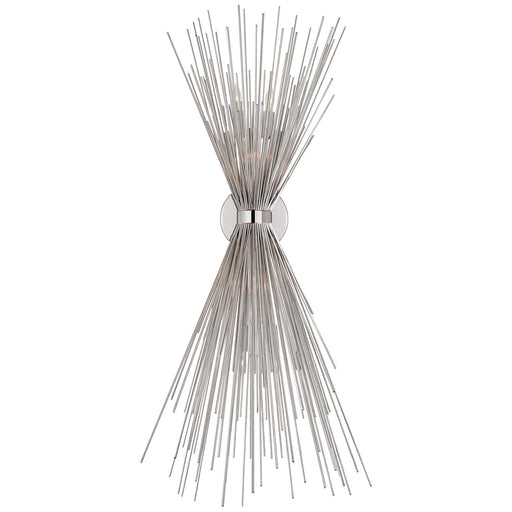 Strada Large 6-Light Wall Sconce in Polished Nickel