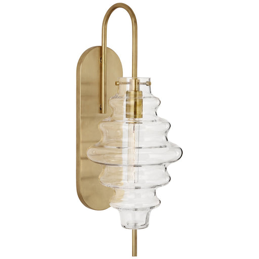 Tableau Large Wall Sconce in Antique-Burnished Brass