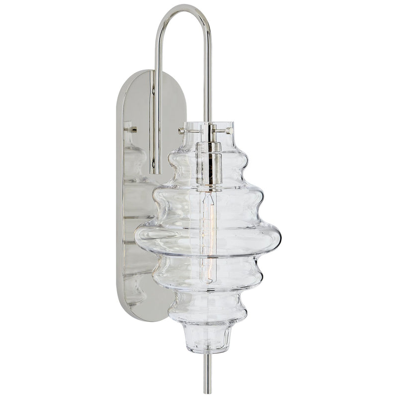 Tableau Large Wall Sconce in Polished Nickel