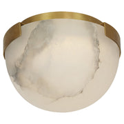 Melange 5" Solitaire Flush Mount in Antique-Burnished Brass