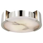 Melange Large 17" 2-Light Flush Mount in Polished Nickel
