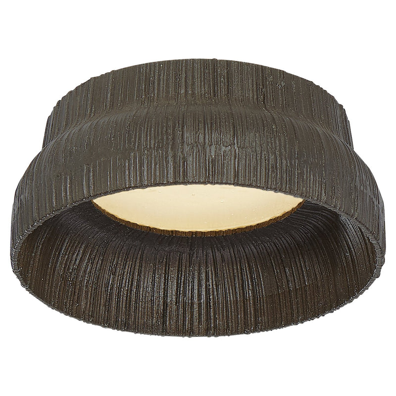 Utopia 5" Solitaire Flush Mount in Aged Iron