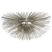 Strada Small 6-Light Flush Mount in Polished Nickel