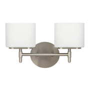 Trinity 2-Light Bath Vanity Light in Satin Nickel