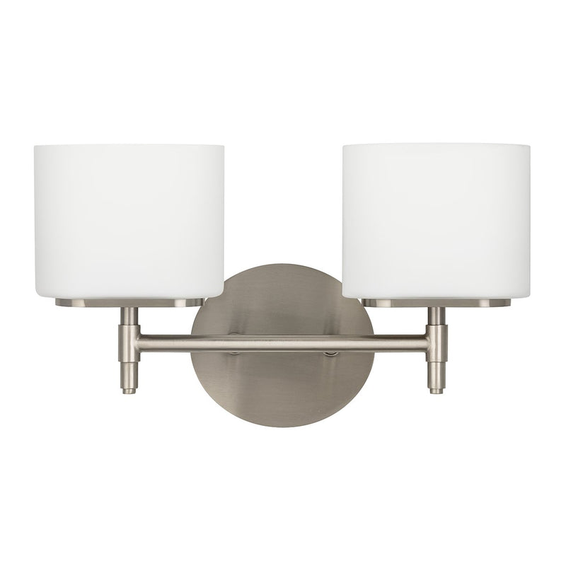 Trinity 2-Light Bath Vanity Light in Satin Nickel