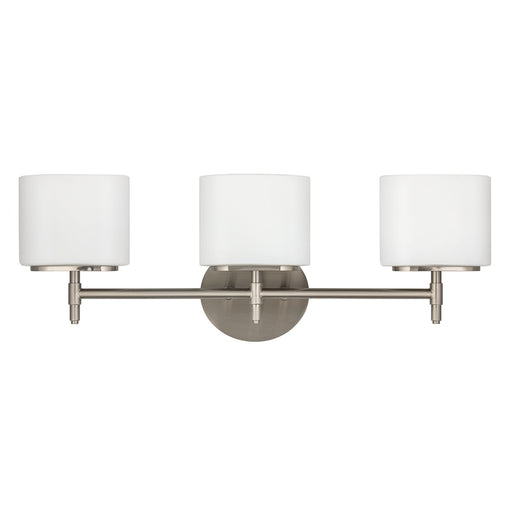 Trinity 3-Light Bath Vanity Light in Satin Nickel