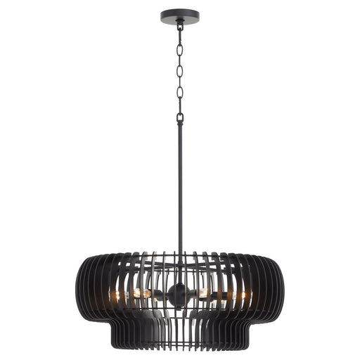 Harrelson 6 Light Pendant in Matte Black