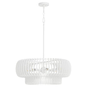 Harrelson 6 Light Pendant in Studio White