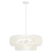 Harrelson 6 Light Pendant in Studio White